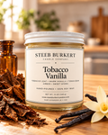 Tobacco Vanilla – 12 oz Soy Wooden Wick Candle